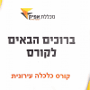כלכלה עירונית - חוברת הקורס