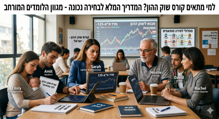 למי מתאים קורס שוק ההון