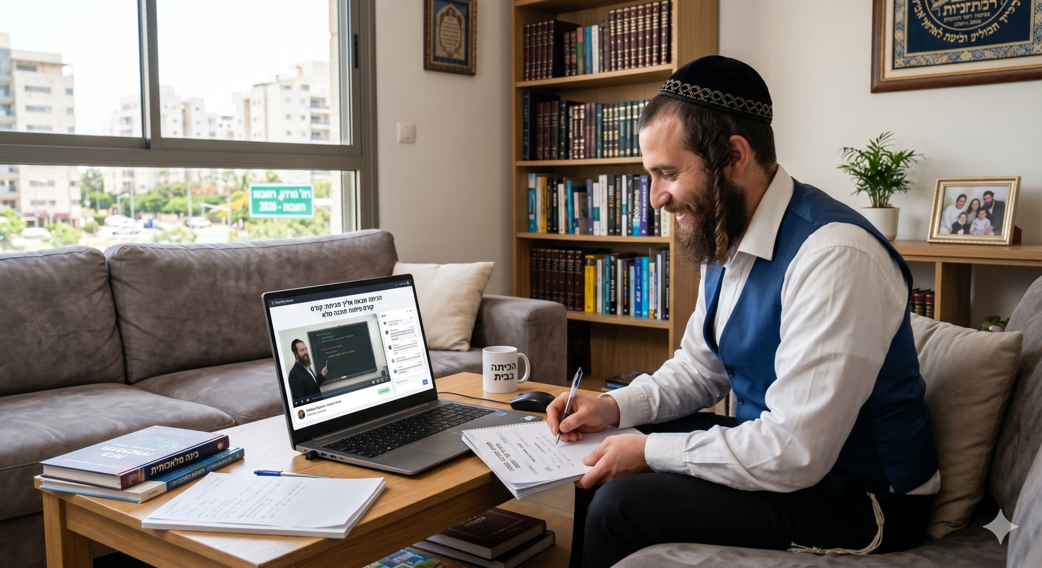 הכיתה שבאה אליך הביתה: איך לומדים מקצוע מלא מבלי לצאת מהסלון